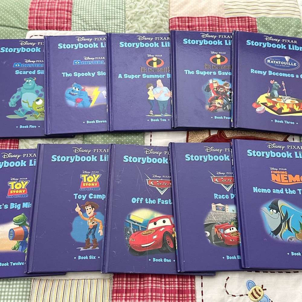 Disney Pixar Books 10 pcs